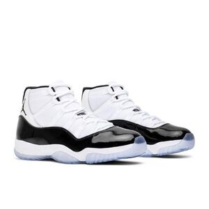 Jordan Men's Black and White High-Top Sneakers